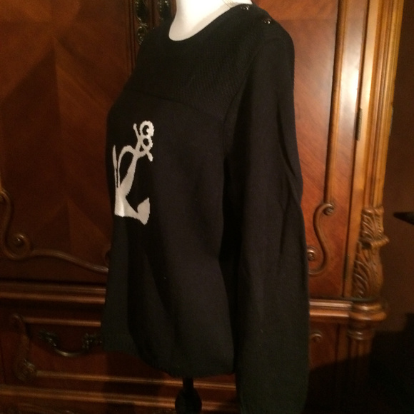 "BFA Classics" Black Anchor Sweater - Picture 3 of 3